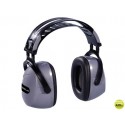 CASCO ANTIRUIDO DELTAPLUS CON OREJERAS AJUSTABLE EN ALTURA NORMA SNR 33 DB COLOR GRIS-NEGRO