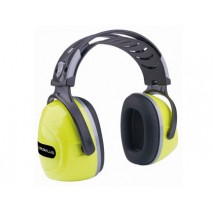 CASCO ANTIRUIDO DELTAPLUS CON OREJERAS AJUSTABLE EN ALTURA NORMA SNR 33 DB COLOR AMARILLO FLUORESCEN