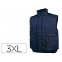 CHALECO DELTAPLUS MULTIBOLSILLOS CON CREMALLERA CINTURA ELASTICA PROTEGE RIÑONES COLOR AZUL TALLA 3X