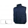 CHALECO DELTAPLUS MULTIBOLSILLOS CON CREMALLERA CINTURA ELASTICA PROTEGE RIÑONES COLOR AZUL TALLA L