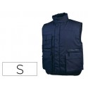 CHALECO DELTAPLUS MULTIBOLSILLOS CON CREMALLERA CINTURA ELASTICA PROTEGE RIÑONES COLOR AZUL TALLA S