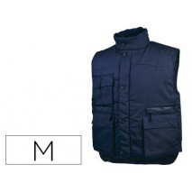 CHALECO DELTAPLUS MULTIBOLSILLOS CON CREMALLERA CINTURA ELASTICA PROTEGE RIÑONES COLOR AZUL TALLA M