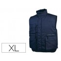 CHALECO DELTAPLUS MULTIBOLSILLOS CON CREMALLERA CINTURA ELASTICA PROTEGE RIÑONES COLOR AZUL TALLA XL