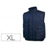 CHALECO DELTAPLUS MULTIBOLSILLOS CON CREMALLERA CINTURA ELASTICA PROTEGE RIÑONES COLOR AZUL TALLA XL