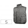 CHALECO DELTAPLUS MULTIBOLSILLOS CON CREMALLERA CINTURA ELASTICA PROTEGE RIÑONES COLOR GRIS TALLA S
