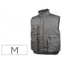 CHALECO DELTAPLUS MULTIBOLSILLOS CON CREMALLERA CINTURA ELASTICA PROTEGE RIÑONES COLOR GRIS TALLA M