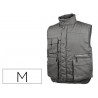 CHALECO DELTAPLUS MULTIBOLSILLOS CON CREMALLERA CINTURA ELASTICA PROTEGE RIÑONES COLOR GRIS TALLA M