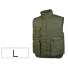 CHALECO DELTAPLUS MULTIBOLSILLOS CON CREMALLERA CINTURA ELASTICA PROTEGE RIÑONES COLOR VERDE TALLA L