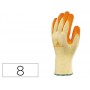 GUANTE DELTAPLUS DE ALGODON POLIESTER ANTIDESLIZANTE ESPECIAL PARA CONSTRUCCION Y JARDIN AMARILLO TA