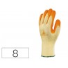 GUANTE DELTAPLUS DE ALGODON POLIESTER ANTIDESLIZANTE ESPECIAL PARA CONSTRUCCION Y JARDIN AMARILLO TA