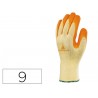GUANTE DELTAPLUS DE ALGODON POLIESTER ANTIDESLIZANTE ESPECIAL PARA CONSTRUCCION Y JARDIN AMARILLO TA