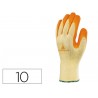 GUANTE DELTAPLUS DE ALGODON POLIESTER ANTIDESLIZANTE ESPECIAL PARA CONSTRUCCION Y JARDIN AMARILLO TA