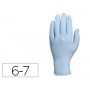 GUANTE DELTAPLUS DE NITRILO DESECHABLE ESPECIAL PARA TRABAJOS DE CORTA DURACION CAJA DE 100 TALLA 6-