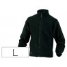 CHAQUETA DELTAPLUS POLAR CON CREMALLERA 2 BOLSILLOS COLOR NEGRO TALLA L