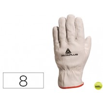 GUANTE DELTAPLUS PIEL VACUNO ESPECIAL PARA TODO TIPO DE TRABAJOS EL MAS VENDIDO DEL MERCADO TALLA 8