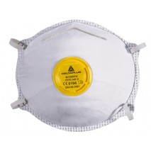 MASCARILLA DELTAPLUS DE PROTECCION USO UNICO CON VALVULA LAMINA NASAL AJUSTABLECLASE FFP2 CAJA DE 10