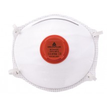 MASCARILLA DELTAPLUS DE PROTECCION USO UNICO CON VALVULA LAMINA NASAL AJUSTABLECLASE FFP3 CAJA DE 10