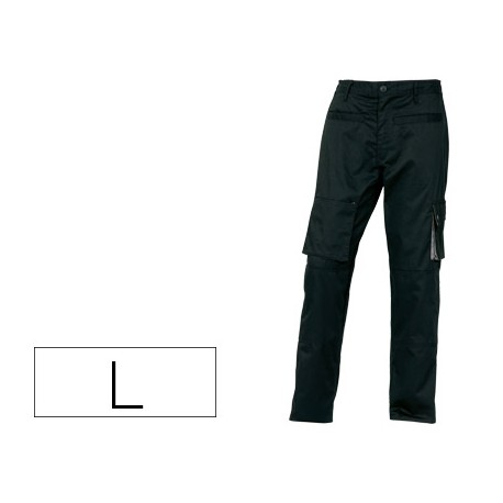 PANTALON DE TRABAJO DELTAPLUS CON FORRO EN FRANELA CON 8 BOLSILLOS COLOR AZUL MARINO TALLA L