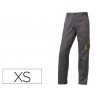 PANTALON DE TRABAJO DELTAPLUS CINTURA AJUSTABLE 5 BOLSILLOS COLOR GRIS VERDE TALLA XS