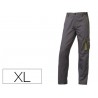 PANTALON DE TRABAJO DELTAPLUS CINTURA AJUSTABLE 5 BOLSILLOS COLOR GRIS VERDE TALLA XL