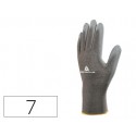 GUANTE DELTAPLUS POLIESTER ANTIDESLIZANTE LAVABLE ESPECIAL PARA MANIPULACION Y MANUTENCION GRIS TALL