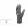 GUANTE DELTAPLUS POLIESTER ANTIDESLIZANTE LAVABLE ESPECIAL PARA MANIPULACION Y MANUTENCION GRIS TALL