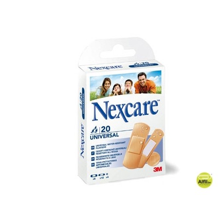 TIRA PROTECTORA 3M NEXCARE PARA HERIDAS Y CORTES PLASTICOIMPERMEABLE CAJA DE 20 UNIDADES DIVERSOS TA