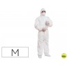 TRAJE DE SEGURIDAD DELTAPLUS POLIPROPILENO CON CAPUCHA DE UN SOLO USO COLOR BLANCO TALLA M