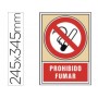 PICTOGRAMA SYSSA SEÑAL DE PROHIBICION PROHIBIDO FUMAR EN PVC 245X345 MM