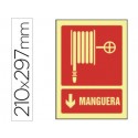 PICTOGRAMA SYSSA SEÑAL DE MANGUERA EN PVC FOTOLUMINISCENTE 210X297 MM