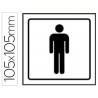 PICTOGRAMA SYSSA SEÑAL DE ASEOS CABALLEROS EN PVC 105X105 MM