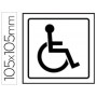 PICTOGRAMA SYSSA SEÑAL DE MINUSVALIDOS EN PVC 105X105 MM