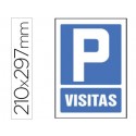 PICTOGRAMA SYSSA SEÑAL DE PARKING VISITAS EN PVC 210X297 MM