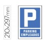 PICTOGRAMA SYSSA SEÑAL DE PARKING EMPLEADOS EN PVC 210X297 MM