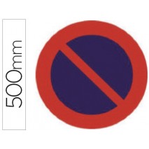 PICTOGRAMA SYSSA SEÑAL VIAL ESTACIONAMIENTO PROHIBIDO EN ACERO GALVANIZADO 500 MM