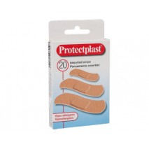 TIRA PROTECTORA PROTECPLAST FLEXIBLES PARA HERIDAS Y CORTES PACK DE 20 UNIDADES TRES TAMAÑOS SURTIDO