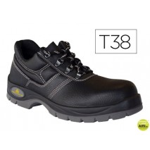 ZAPATOS DE SEGURIDAD DELTAPLUS DE PIEL CRUPON GRABADA CON FORRO ABSORBENTE Y PLANTILLA DE LATEX COLO