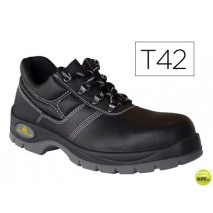ZAPATOS DE SEGURIDAD DELTAPLUS DE PIEL CRUPON GRABADA CON FORRO ABSORBENTE Y PLANTILLA DE LATEX COLO