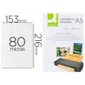 BOLSA DE PLASTIFICAR Q-CONNECT 153 X 216 MM 80MC DIN A5