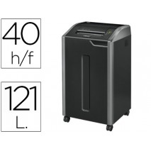 DESTRUCTORA DE DOCUMENTO FELLOWES 425I CAPACIDAD DE CORTE 40 HOJAS DESTRUYE CLIPS CDS Y TARJETAS