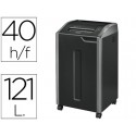 DESTRUCTORA DE DOCUMENTO FELLOWES 425I CAPACIDAD DE CORTE 40 HOJAS DESTRUYE CLIPS CDS Y TARJETAS