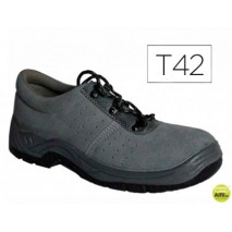 ZAPATOS FARU DE SEGURIDAD CON PUNTERA DE ACERO COLOR GRIS TALLA 42