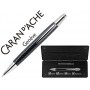 PORTAMINAS CARAN D'ACHE ALCHEMIX 0,7 MM CUERPO CARBONO ADORNOS CROMADOS BRILLANTES CON ESTUCHE