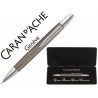 PORTAMINAS CARAN D'ACHE ALCHEMIX 0,7 MM CUERPO PIEL DE REPTIL ADORNOS CROMADOS BRILLANTES CON ESTUCH