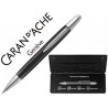 PORTAMINAS CARAN D'ACHE ALCHEMIX 0,7 MM CUERPO CAUCHO ADORNOS CROMADOS BRILLANTES CON ESTUCHE