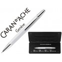 PORTAMINAS CARAN D'ACHE ALCHEMIX 0,7 MM CUERPO BLANCO ADORNOS CROMADOS BRILLANTES CON ESTUCHE