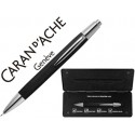 PORTAMINAS CARAN D'ACHE ALCHEMIX 0,7 MM CUERPO GRAFITO ADORNOS CROMADOS BRILLANTES CON ESTUCHE