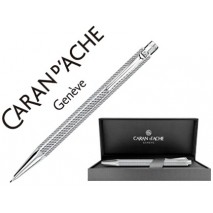 PORTAMINAS CARAN D'ACHE ECRIDOR CUBRIK PLACADO PALADIO GRABADO GUILOCHE ZIGZAG 0,5 MMCON ESTUCHE
