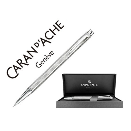 PORTAMINAS CARAN D'ACHE ECRIDOR RETRO PLACADO PALADIO 0,5 MM CON ESTUCHE