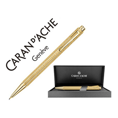PORTAMINAS CARAN D'ACHE ECRIDOR LIGNES URBAINES PLACADO DORADO 0,5 MM CON ESTUCHE